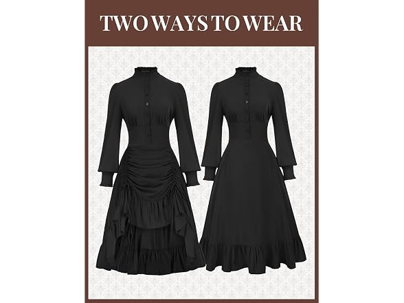 Scarlet Darkness Women (XL) Victorian Dress Dress