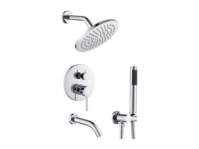 RF SUNUAN YJ-03-CH Shower System with Tub Spout Polished