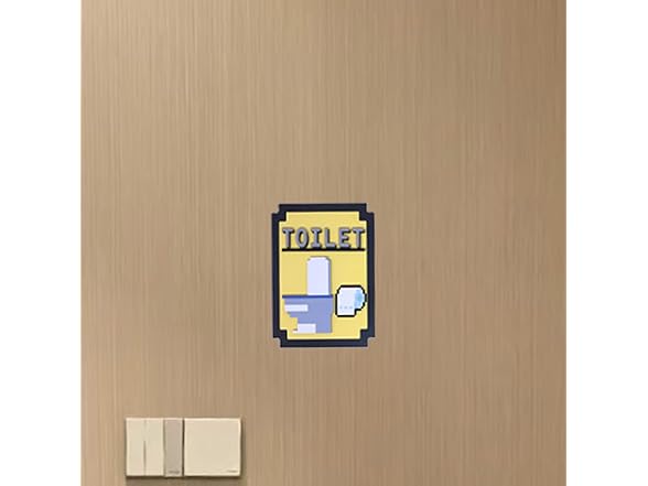 GORNZX Bathroom Fun Wooden Toilet Sign