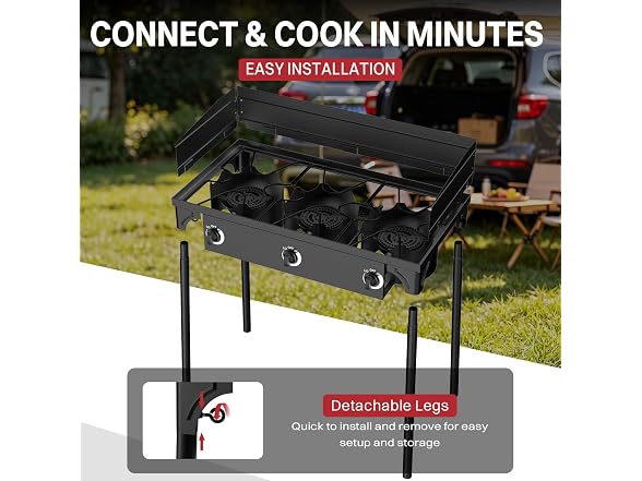 Pipopa 3 Burner Propane Stove