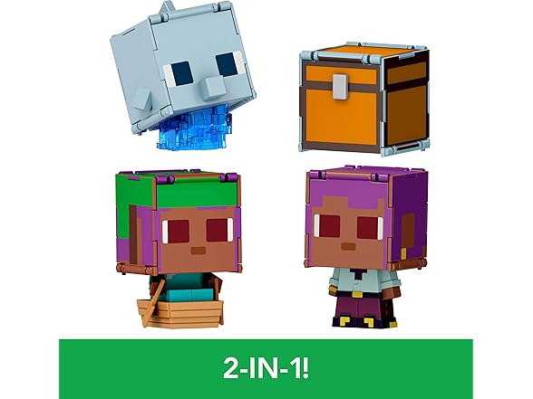 Mattel Minecraft Flippin’ Figs 2-Pack