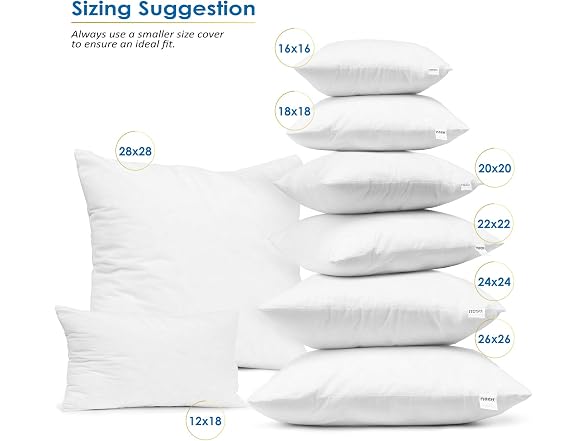 Nestl Throw Pillow Inserts, Set of 2