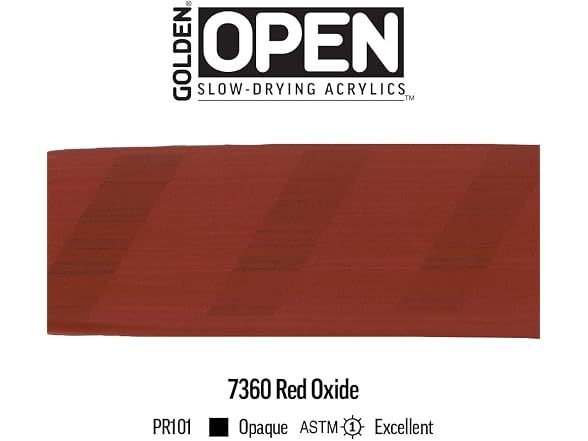 OPEN Slow-Drying Acrylics by GOLDEN, Red