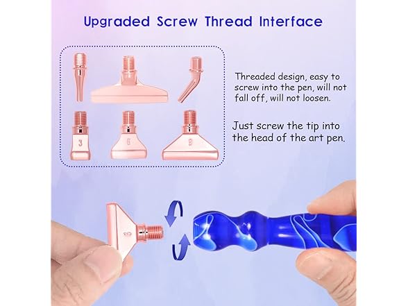 Praise V Do 14Pcs Stainless Steel Screw Thread Tips