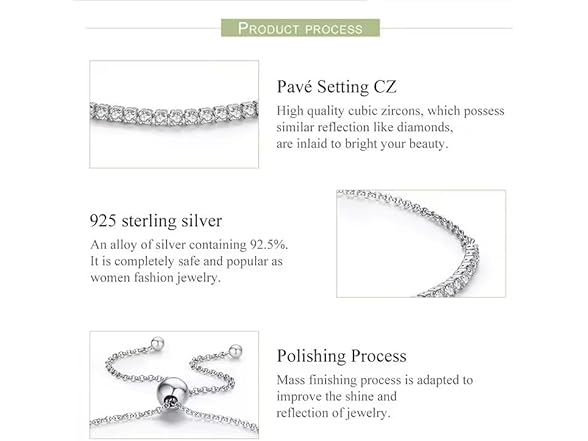 Celestara Tennis Bracelet 925 Sterling Silver