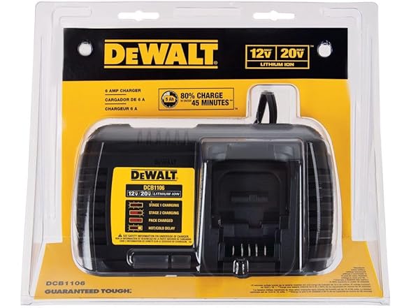 DEWALT DCB1106 - 12V/20V/FLEXVOLT 6A Fast Charger