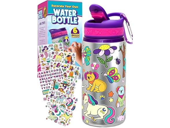 Decorate Your Own Water Bottle 2-Pack