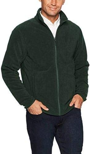 Amazon Essentials Men's Full-Zip Fleece Jacket (Available in Big & Tall), Forest Green, X-Small