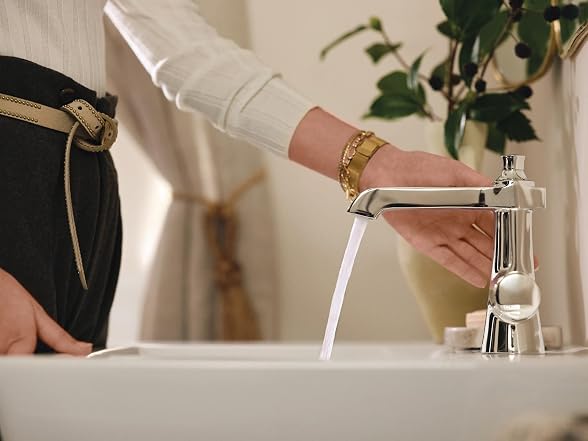Moen Flara P Nickel Motionsense Wave Bathroom Sink Faucet
