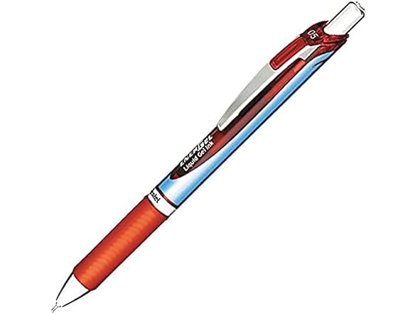 Pentel Gel Pen, Retractable/Refillable, Needle Tip