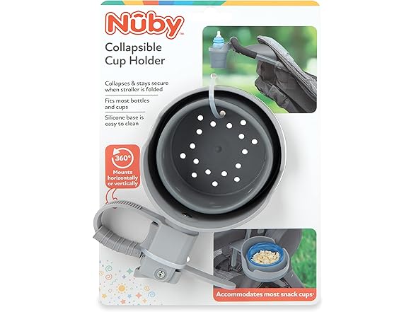 Nuby Collapsible Cup Holder for Travel/Stroller