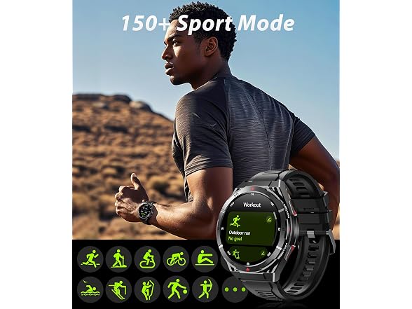 OUKITEL GPS and Bluetooth Military Smart Watch