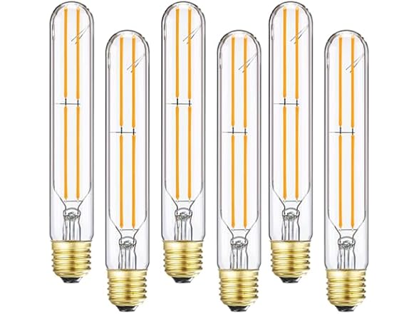 T10 Led Bulb,Dimmable LED Bulb 6W 6 Pack
