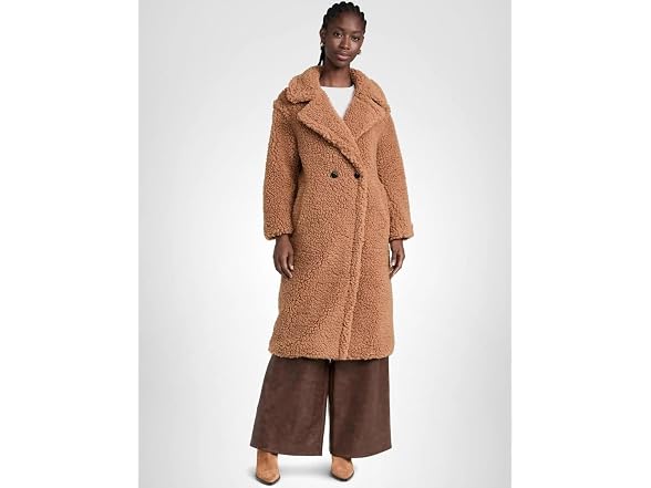 UGG Women's Gertrude Long Teddy Coat