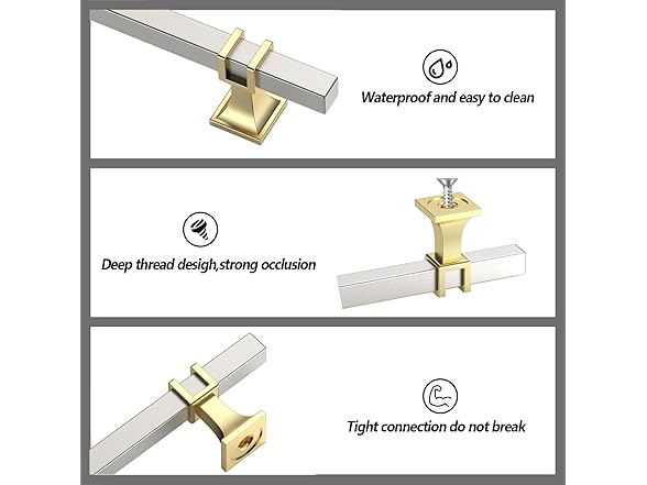 Cabinet Pulls Brushed Nickel and Gold