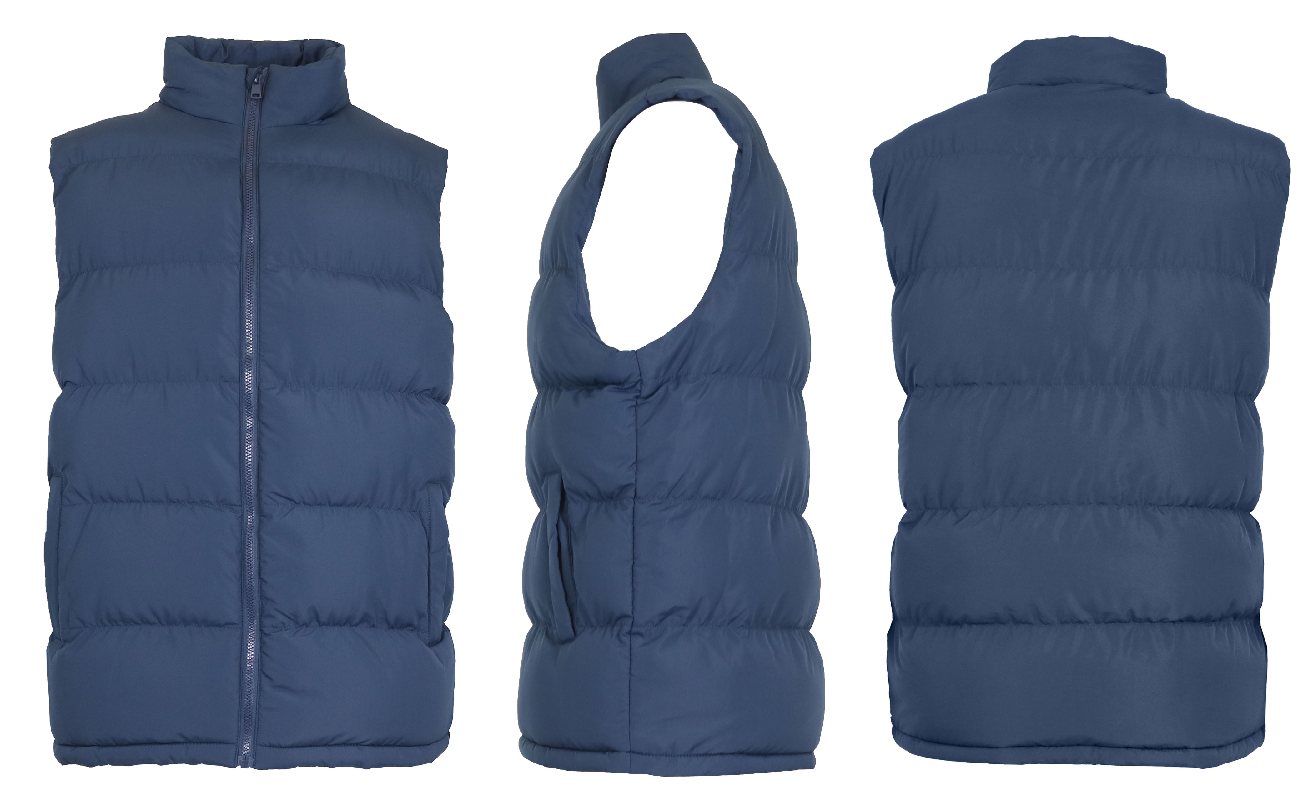 Mens Heavyweight Puffer Bubble Vest (S-2XL) - Gallery 16