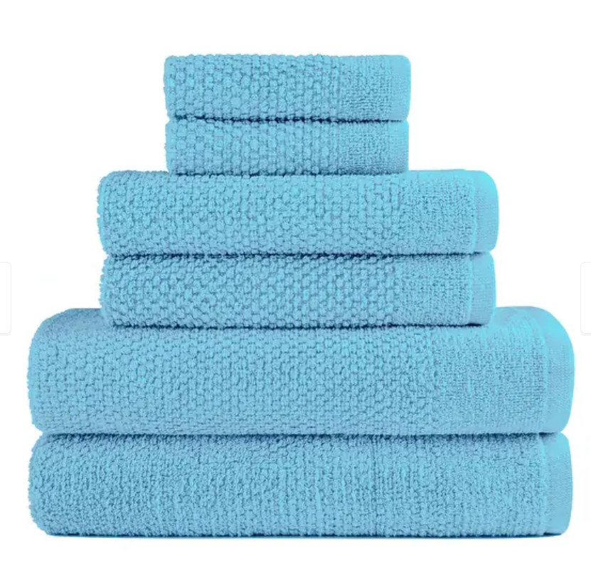 Dan River Popcorn Cotton Bath Towel Sets - Gallery 6