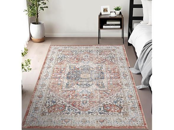 Yidanerug Non-Slip Low Pile Area Rug