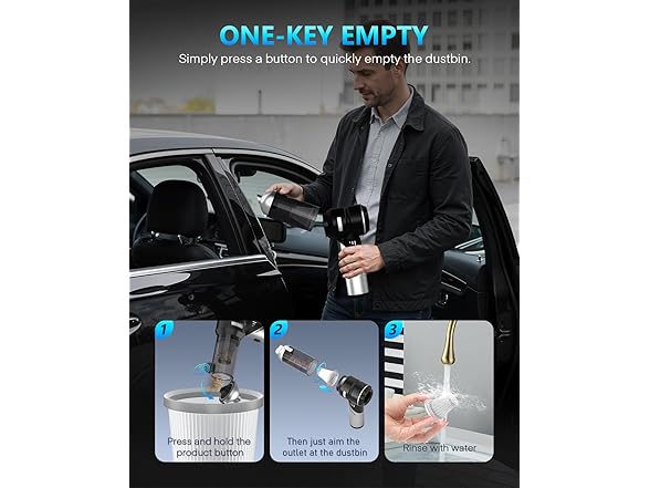 NEVERLAND Handheld Cordless Car Vacuum