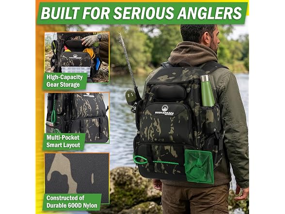 Fishing Backpack with Tackle Boxes