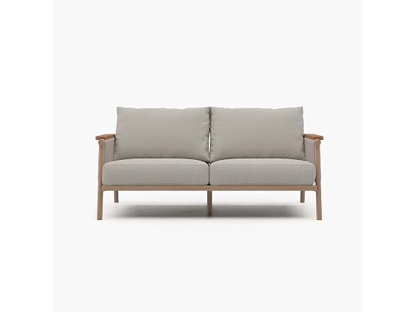 Acanva Moss Aluminum Outdoor Loveseat