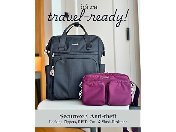 Baggallini Securtex® Anti-Theft Treasure Crossbody 9"x5.5"