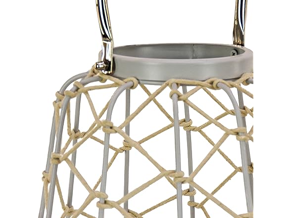 National Outdoor Living Lantern Candleholder, Glacier Gray