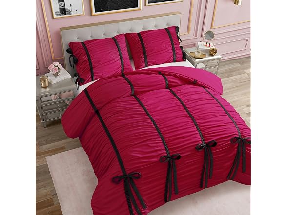 Juicy Couture Hot Pink Velvet Twin XL Set