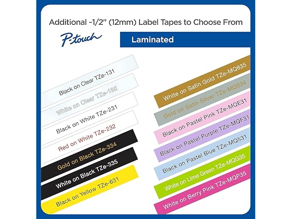 Brother TZe Standard Adhesive Laminated