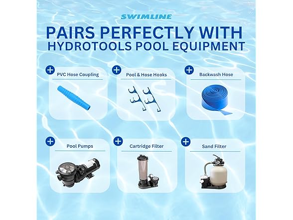 SWIMLINE Pool Pump Hose, 1.25"x3'