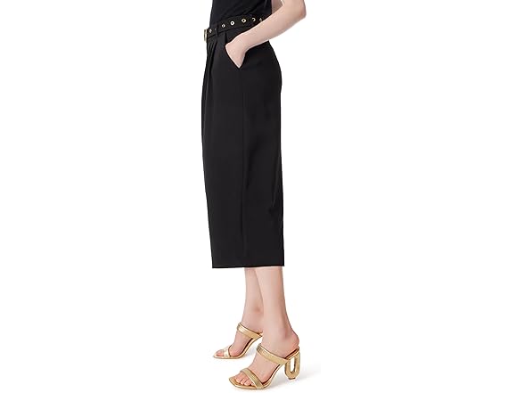 DEE OCLEPPO Mariana Belted Wide Leg Cropped Pant