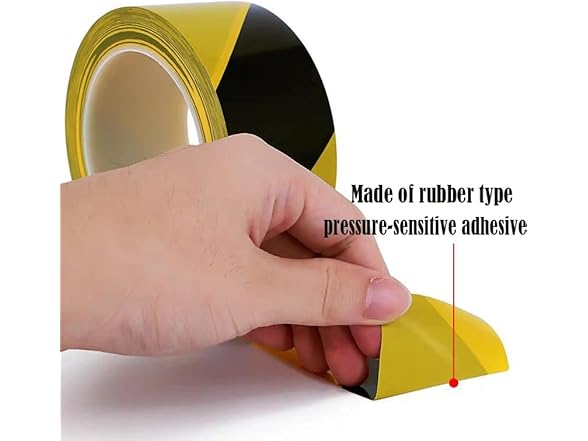 Emopeak Black Yellow Hazard Tape