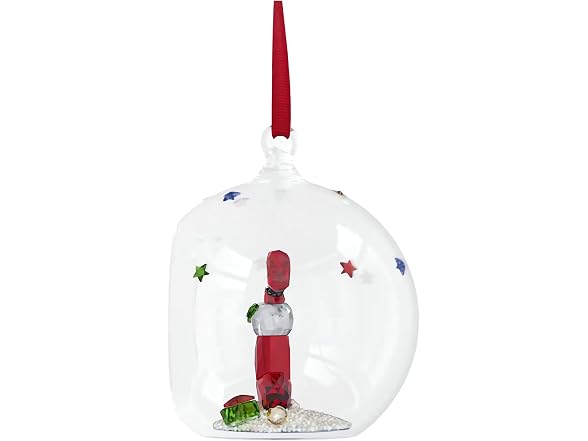 Swarovski Holiday Cheers Stocking and Candy Ball Ornament