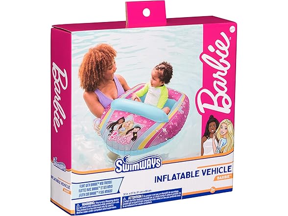 Barbie Inflatable Water Boat Vehicle