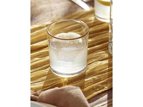 Oneida Glassware, 24 Sever Sunbaked Medium Tumbler, Set of 6