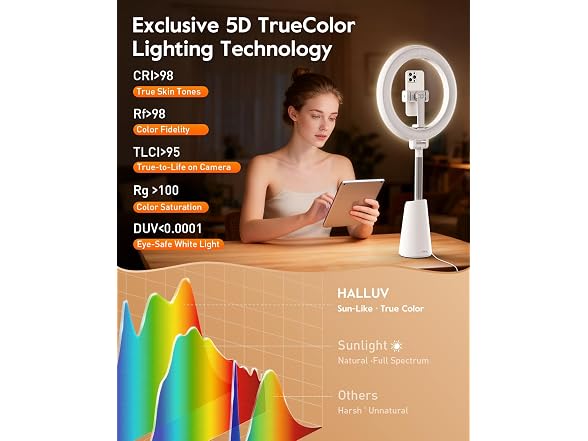 HALLUV NS5022016 ring light with stand
