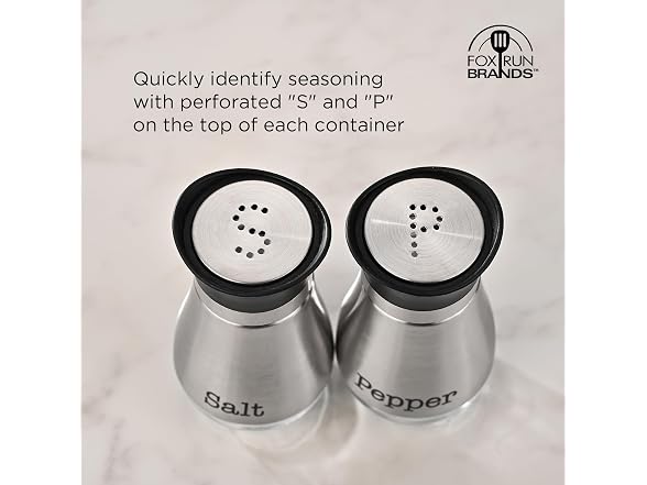 Fox Run Modern Salt and Pepper Shakers