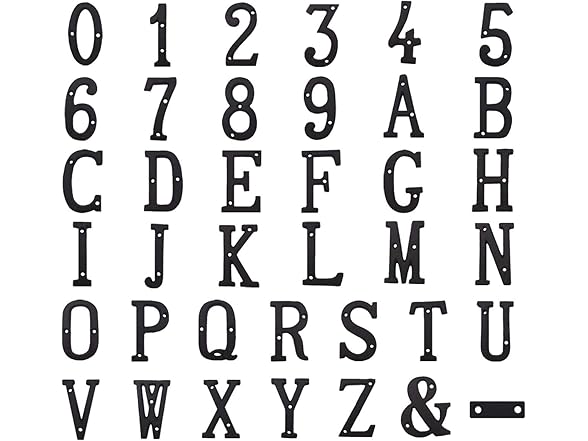 3 inch high cast iron numbers