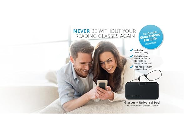 ThinOptics Reader Black 44mm +2