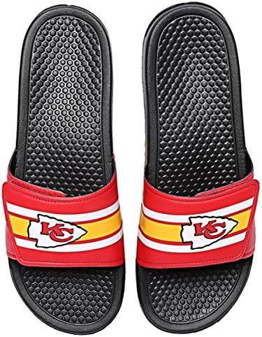 FOCO San Francisco 49ers NFL Mens Stripe Mens Legacy Sport Slide - M