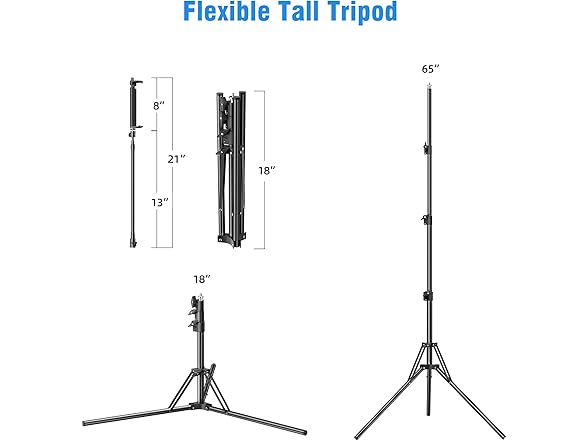Phone Tripod with Adjustable Gooseneck