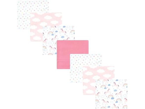 Hudson Baby Receiving Blankets, Unicorns