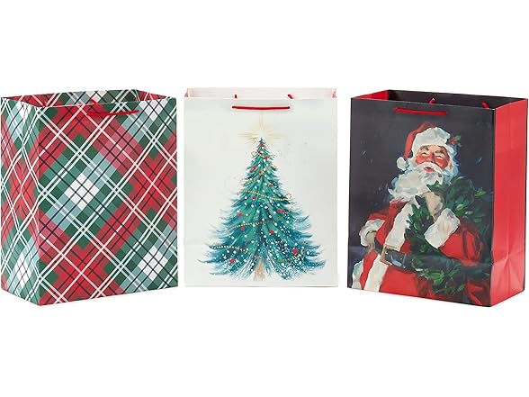Hallmark 3 Large Christmas Gift Bags