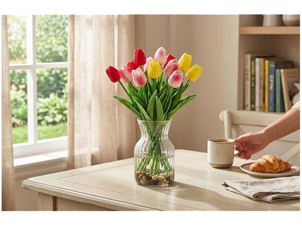 Mikasa Faux Tulips Artificial Flowers - Gallery 4