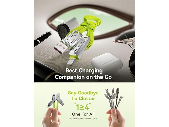 SHEZI [Apple MFi Certified] 4-in-1