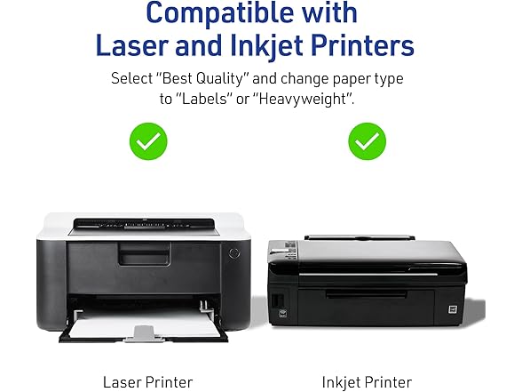 Avery Printable Sticker Paper, 8.5" x 11