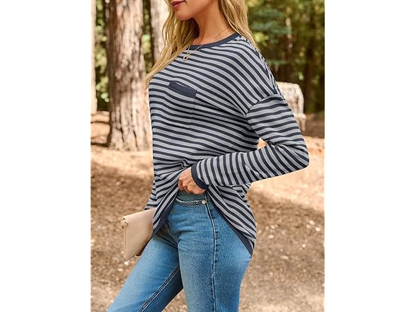 Women’s Striped Knit Pullover Sweater