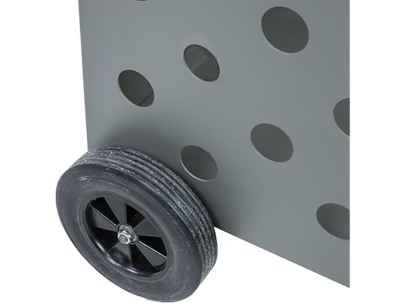 Sunnydaze 34"H Steel Log Cart w/ Wheels