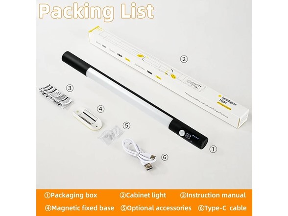 Kitchen LED Cabinet Light – 38 cm – Motion Sensor – 1200 mAh Rechargeable
