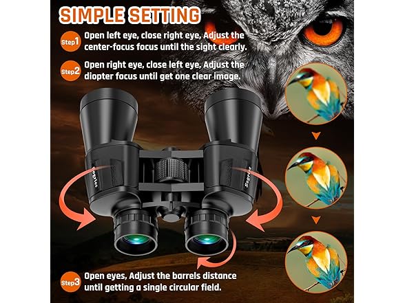 20x50 High Power Binoculars